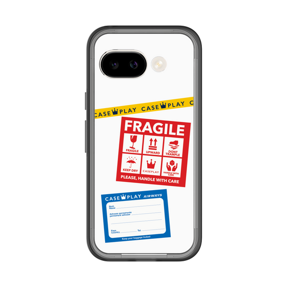 スリムプロテクションプレミアムケース［ FRAGILE Stickers - White ］
