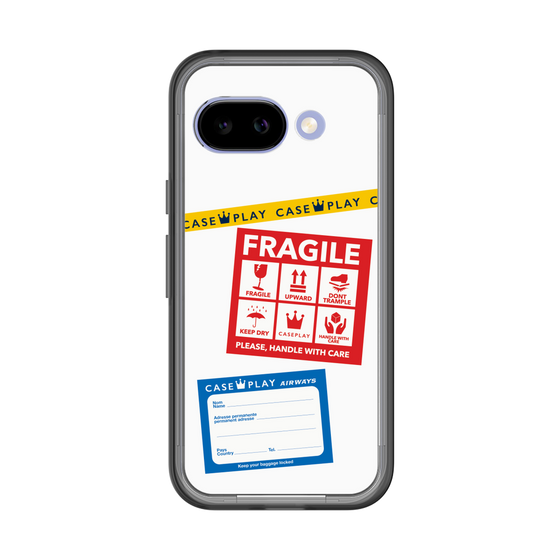スリムプロテクションプレミアムケース［ FRAGILE Stickers - White ］
