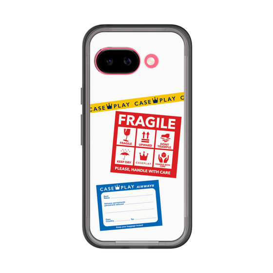 スリムプロテクションプレミアムケース［ FRAGILE Stickers - White ］
