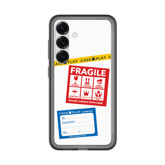 スリムプロテクションプレミアムケース［ FRAGILE Stickers - White ］