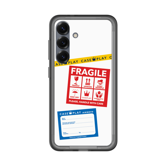 スリムプロテクションプレミアムケース［ FRAGILE Stickers - White ］