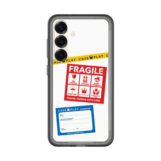 スリムプロテクションプレミアムケース［ FRAGILE Stickers - White ］