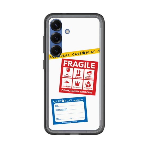 スリムプロテクションプレミアムケース［ FRAGILE Stickers - White ］