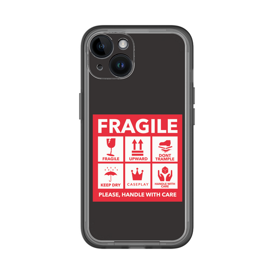 スリムプロテクションプレミアムケース［ FRAGILE Sticker - Black ］