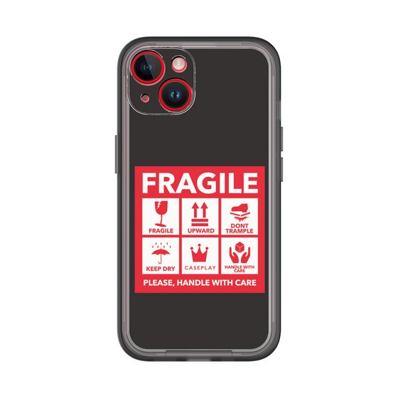 スリムプロテクションプレミアムケース［ FRAGILE Sticker - Black ］