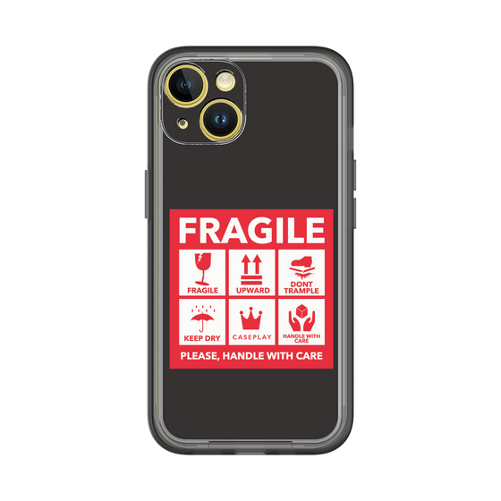 スリムプロテクションプレミアムケース［ FRAGILE Sticker - Black ］