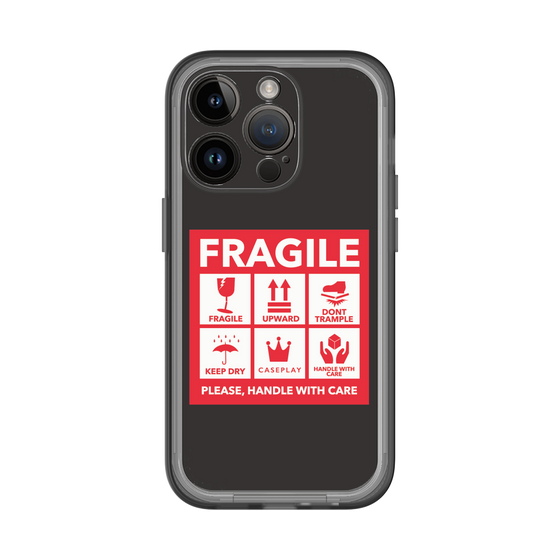 スリムプロテクションプレミアムケース［ FRAGILE Sticker - Black ］