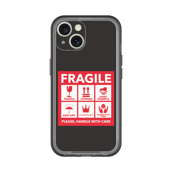 スリムプロテクションプレミアムケース［ FRAGILE Sticker - Black ］