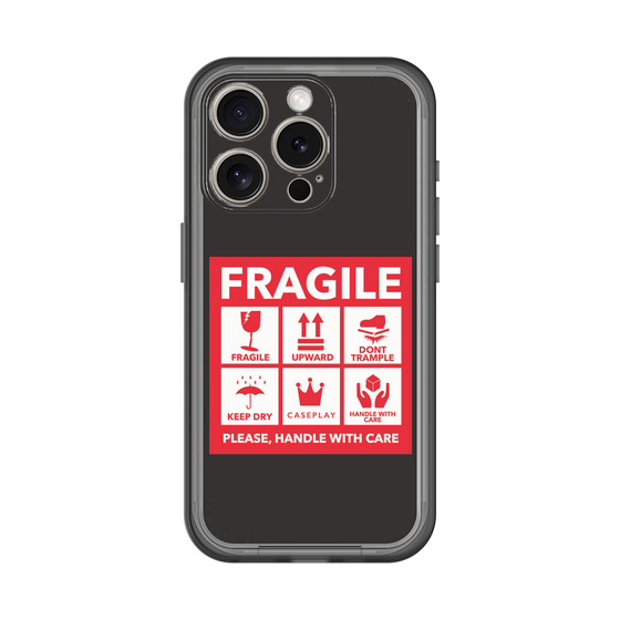 スリムプロテクションプレミアムケース［ FRAGILE Sticker - Black ］