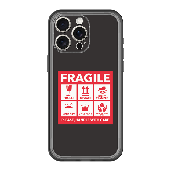 スリムプロテクションプレミアムケース［ FRAGILE Sticker - Black ］
