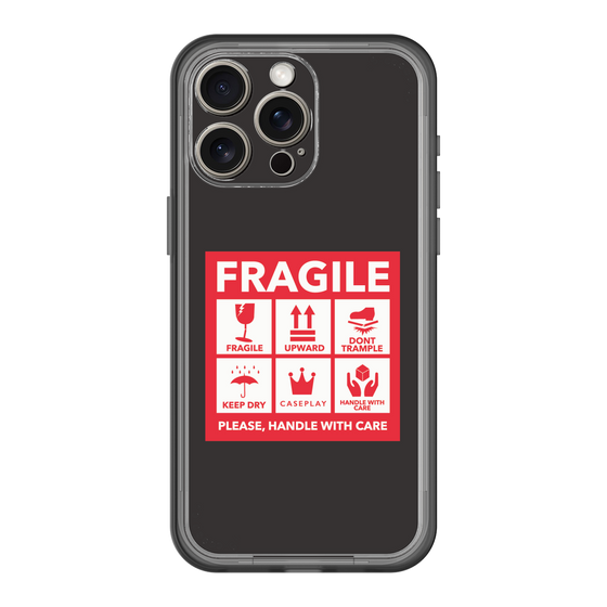 スリムプロテクションプレミアムケース［ FRAGILE Sticker - Black ］