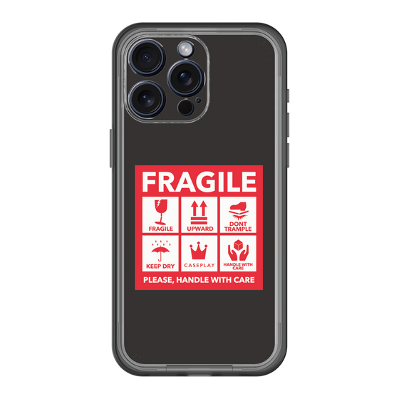 スリムプロテクションプレミアムケース［ FRAGILE Sticker - Black ］