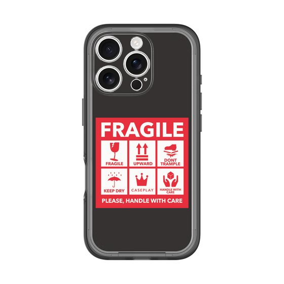 スリムプロテクションプレミアムケース［ FRAGILE Sticker - Black ］