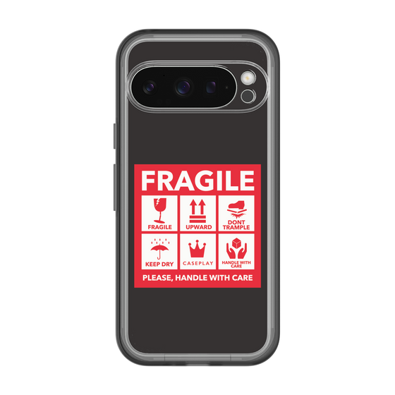 スリムプロテクションプレミアムケース［ FRAGILE Sticker - Black ］