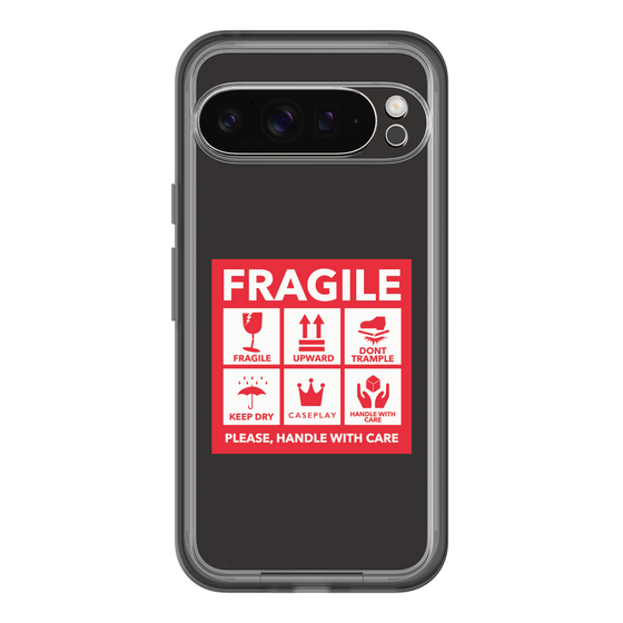 スリムプロテクションプレミアムケース［ FRAGILE Sticker - Black ］