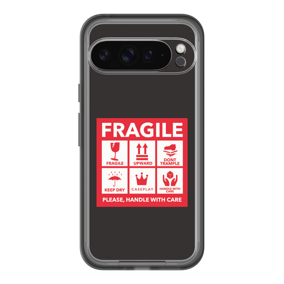 スリムプロテクションプレミアムケース［ FRAGILE Sticker - Black ］