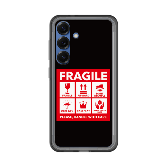 スリムプロテクションプレミアムケース［ FRAGILE Sticker - Black ］
