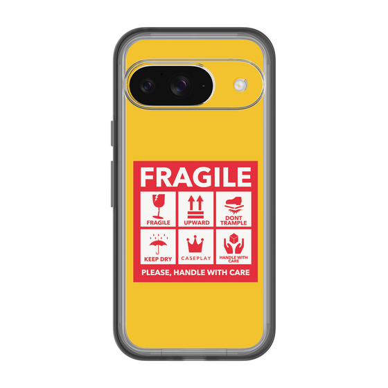 スリムプロテクションプレミアムケース［ FRAGILE Sticker - Yellow ］