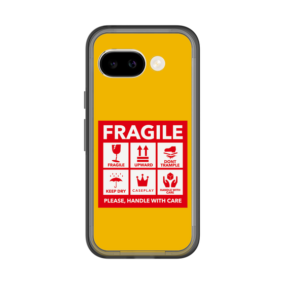 スリムプロテクションプレミアムケース［ FRAGILE Sticker - Yellow ］