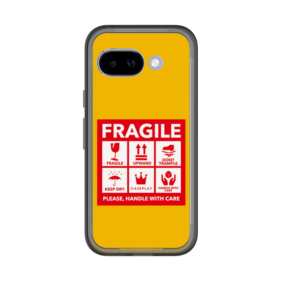 スリムプロテクションプレミアムケース［ FRAGILE Sticker - Yellow ］