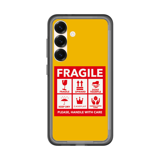 スリムプロテクションプレミアムケース［ FRAGILE Sticker - Yellow ］