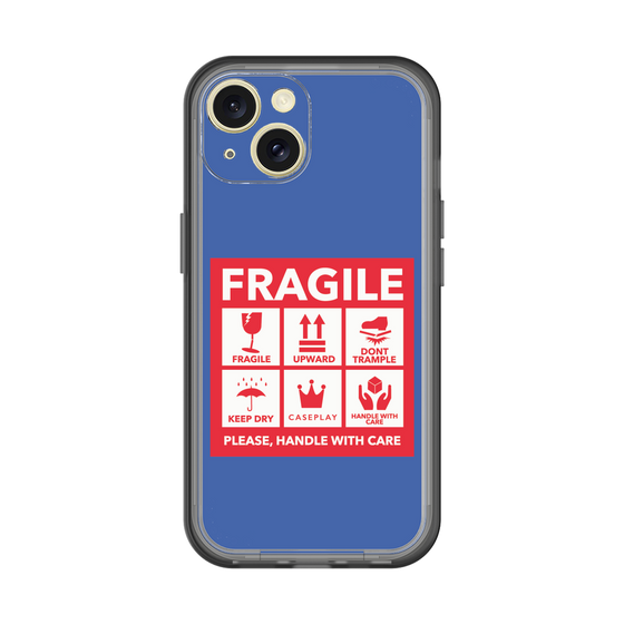 スリムプロテクションプレミアムケース［ FRAGILE Sticker - Blue ］