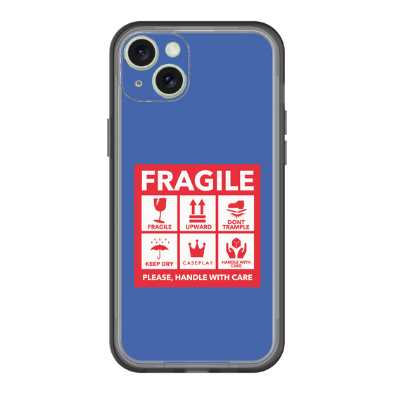 スリムプロテクションプレミアムケース［ FRAGILE Sticker - Blue ］