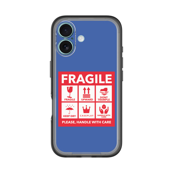 スリムプロテクションプレミアムケース［ FRAGILE Sticker - Blue ］