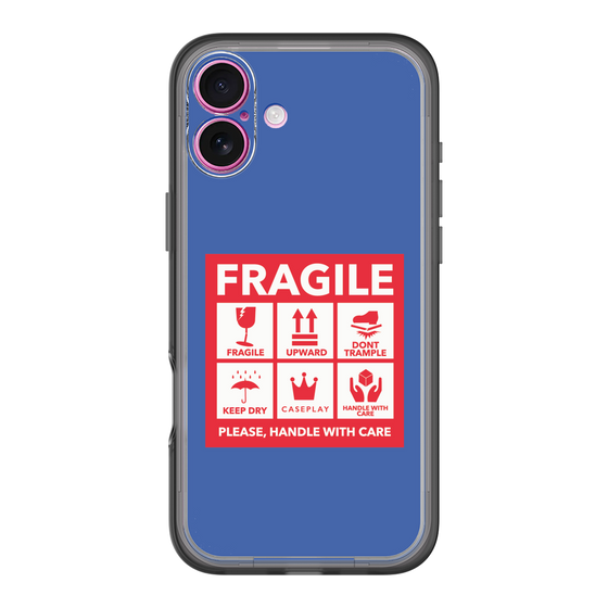 スリムプロテクションプレミアムケース［ FRAGILE Sticker - Blue ］