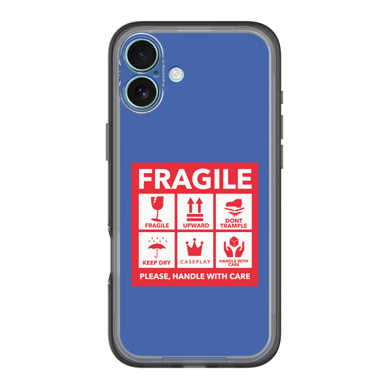 スリムプロテクションプレミアムケース［ FRAGILE Sticker - Blue ］