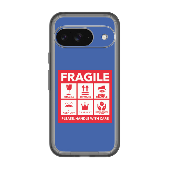 スリムプロテクションプレミアムケース［ FRAGILE Sticker - Blue ］