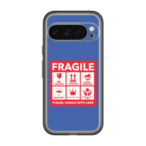 スリムプロテクションプレミアムケース［ FRAGILE Sticker - Blue ］