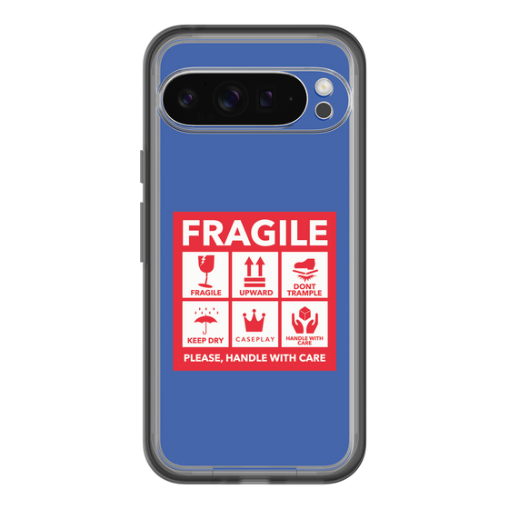 スリムプロテクションプレミアムケース［ FRAGILE Sticker - Blue ］