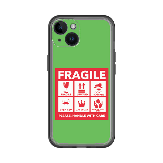 スリムプロテクションプレミアムケース［ FRAGILE Sticker - Green ］