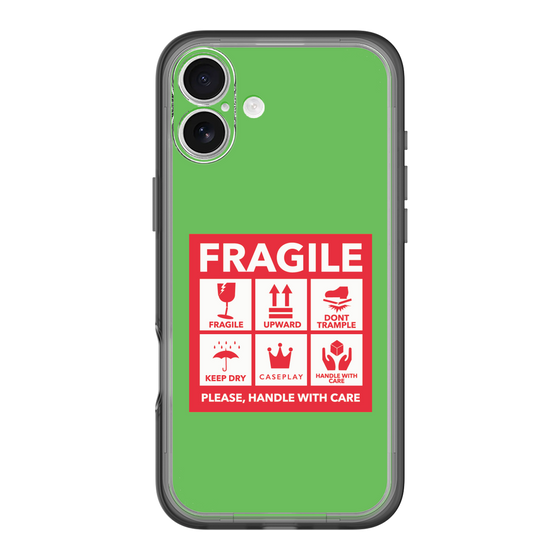 スリムプロテクションプレミアムケース［ FRAGILE Sticker - Green ］