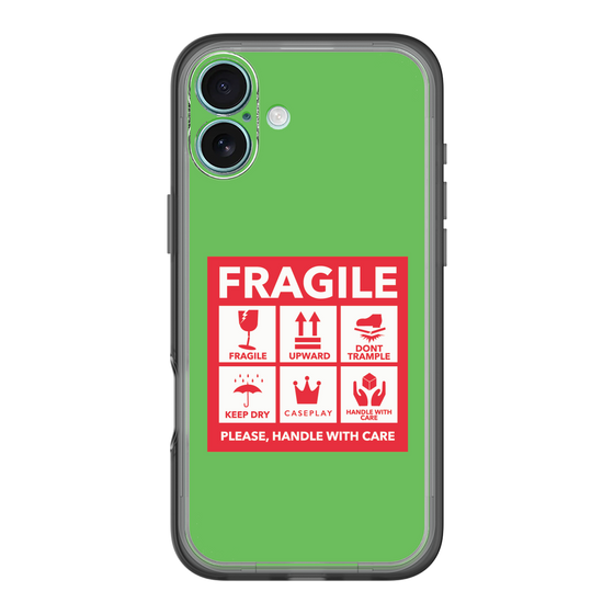 スリムプロテクションプレミアムケース［ FRAGILE Sticker - Green ］