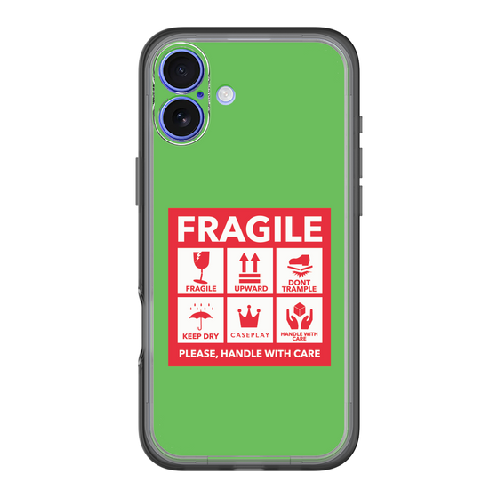 スリムプロテクションプレミアムケース［ FRAGILE Sticker - Green ］