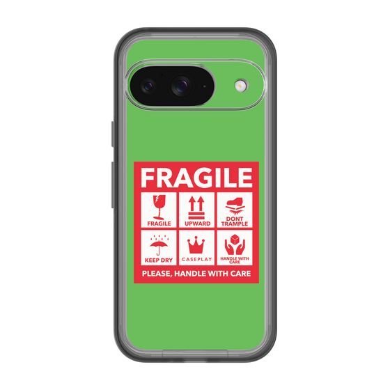 スリムプロテクションプレミアムケース［ FRAGILE Sticker - Green ］