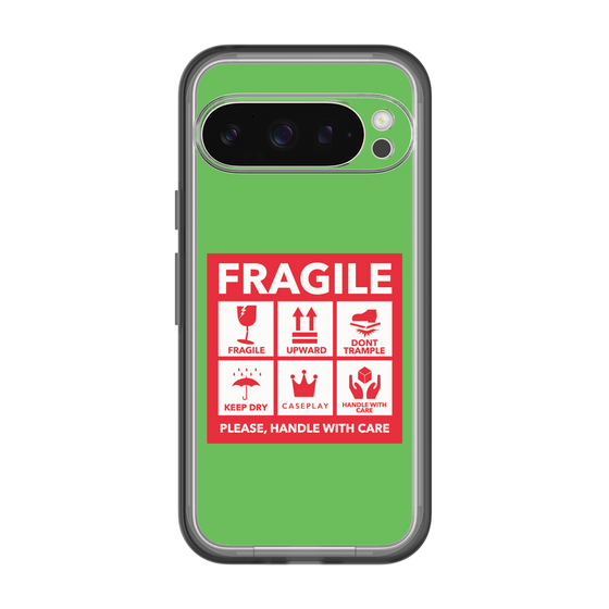 スリムプロテクションプレミアムケース［ FRAGILE Sticker - Green ］