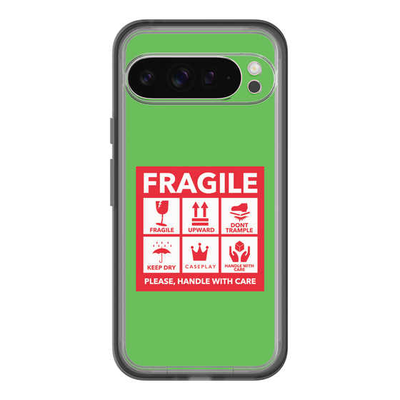 スリムプロテクションプレミアムケース［ FRAGILE Sticker - Green ］