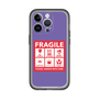 スリムプロテクションプレミアムケース［ FRAGILE Sticker - Purple ］