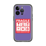 スリムプロテクションプレミアムケース［ FRAGILE Sticker - Purple ］