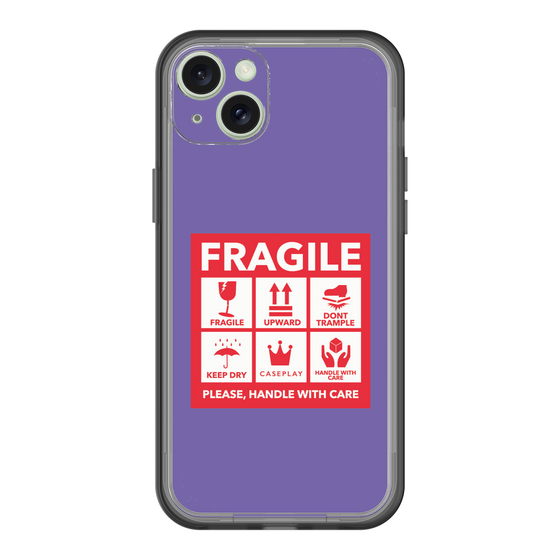 スリムプロテクションプレミアムケース［ FRAGILE Sticker - Purple ］