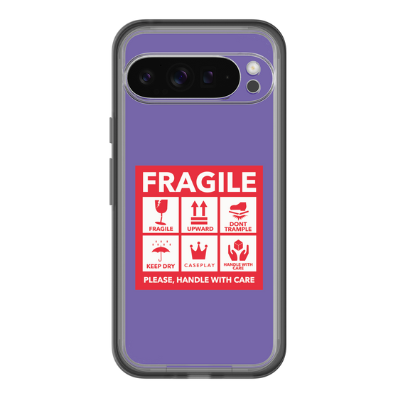 スリムプロテクションプレミアムケース［ FRAGILE Sticker - Purple ］