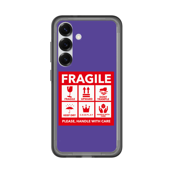 スリムプロテクションプレミアムケース［ FRAGILE Sticker - Purple ］