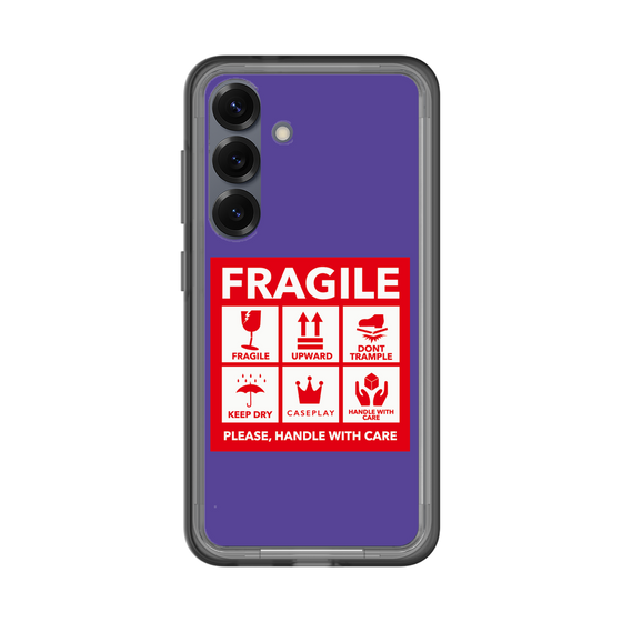 スリムプロテクションプレミアムケース［ FRAGILE Sticker - Purple ］
