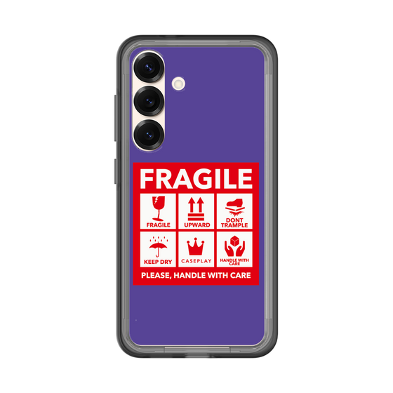 スリムプロテクションプレミアムケース［ FRAGILE Sticker - Purple ］