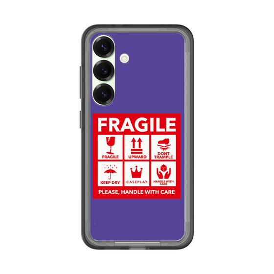 スリムプロテクションプレミアムケース［ FRAGILE Sticker - Purple ］
