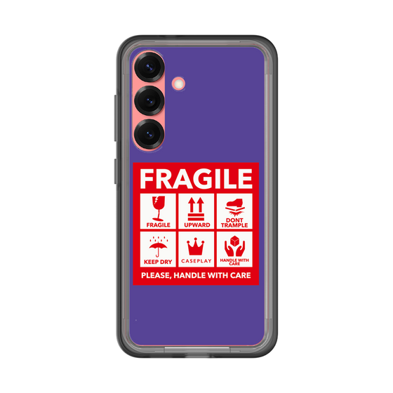 スリムプロテクションプレミアムケース［ FRAGILE Sticker - Purple ］