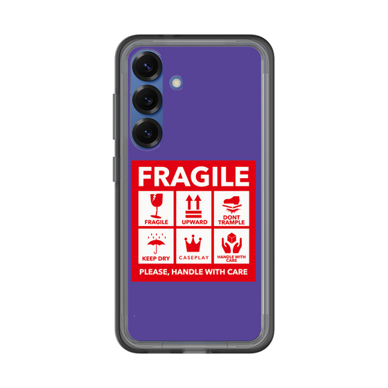 スリムプロテクションプレミアムケース［ FRAGILE Sticker - Purple ］
